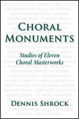 Choral Monuments book cover